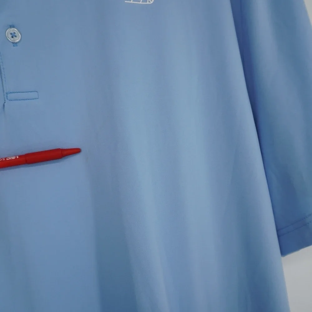 Good Good Fighting For Par Performance Men Golf Polo Blue 3XLarge Golfing 3XL